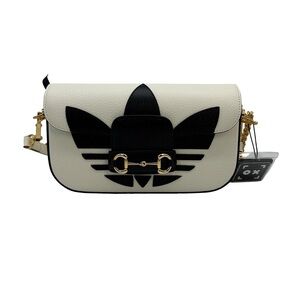 Adidas Cream and Black Crossbody Bag